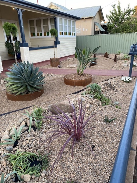 A water-smart garden built by Matt